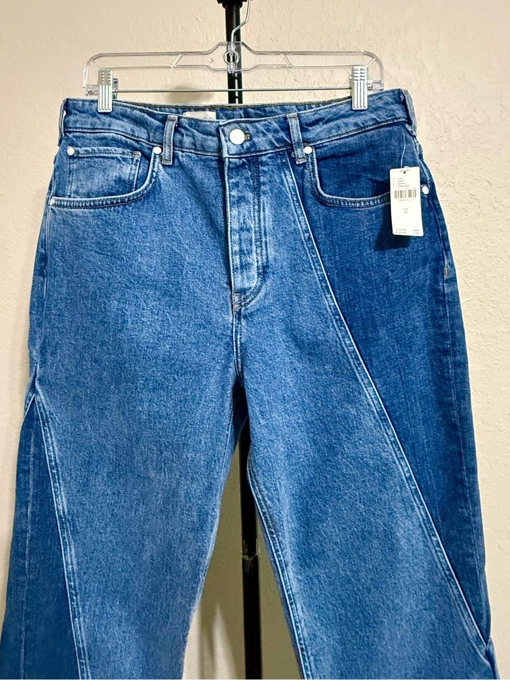 Pilcro Anthropologie Vintage High Rise Straight Leg Jeans Size 31 NWT - Picture 7 of 15